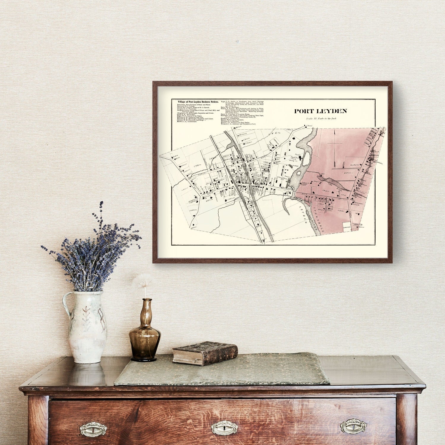 Vintage Map of Port Leyden Township, Lewis County, New York 1875