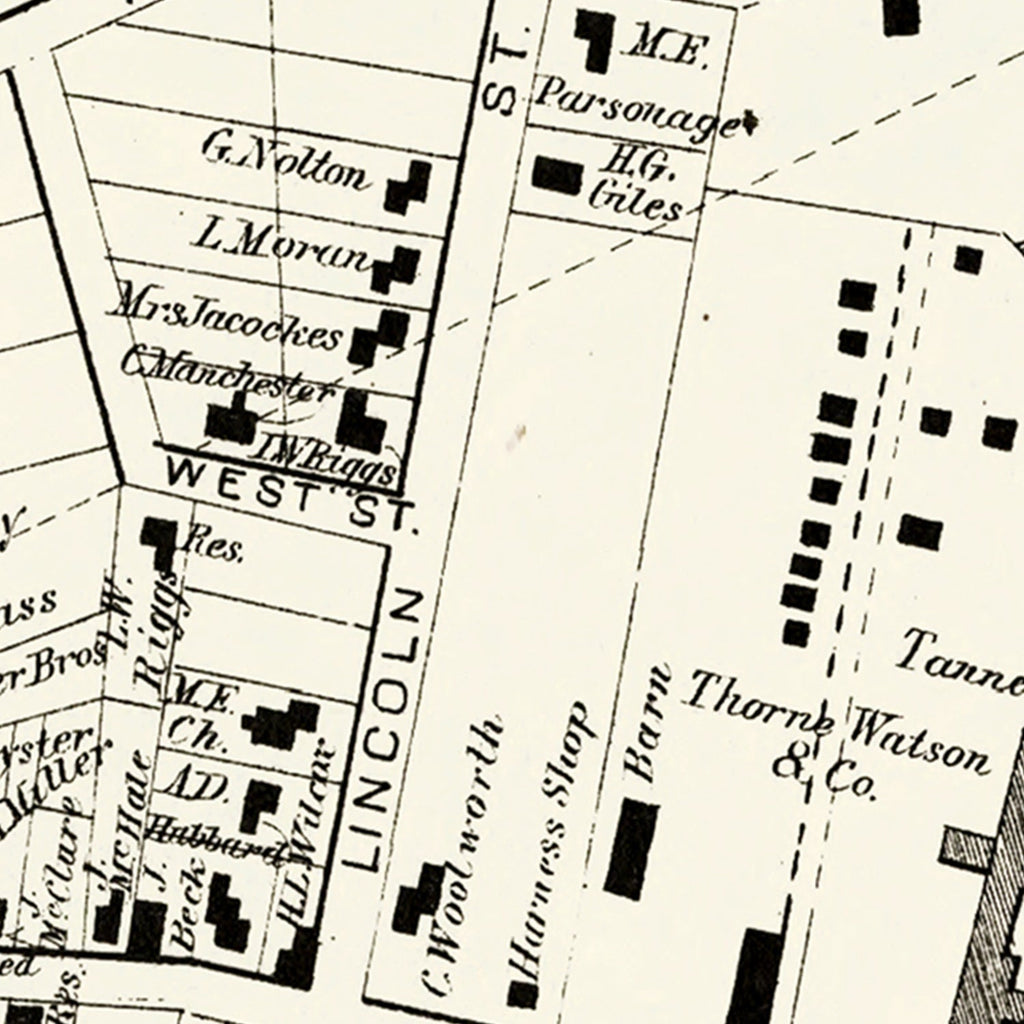 Vintage Map of Port Leyden Township, Lewis County, New York 1875
