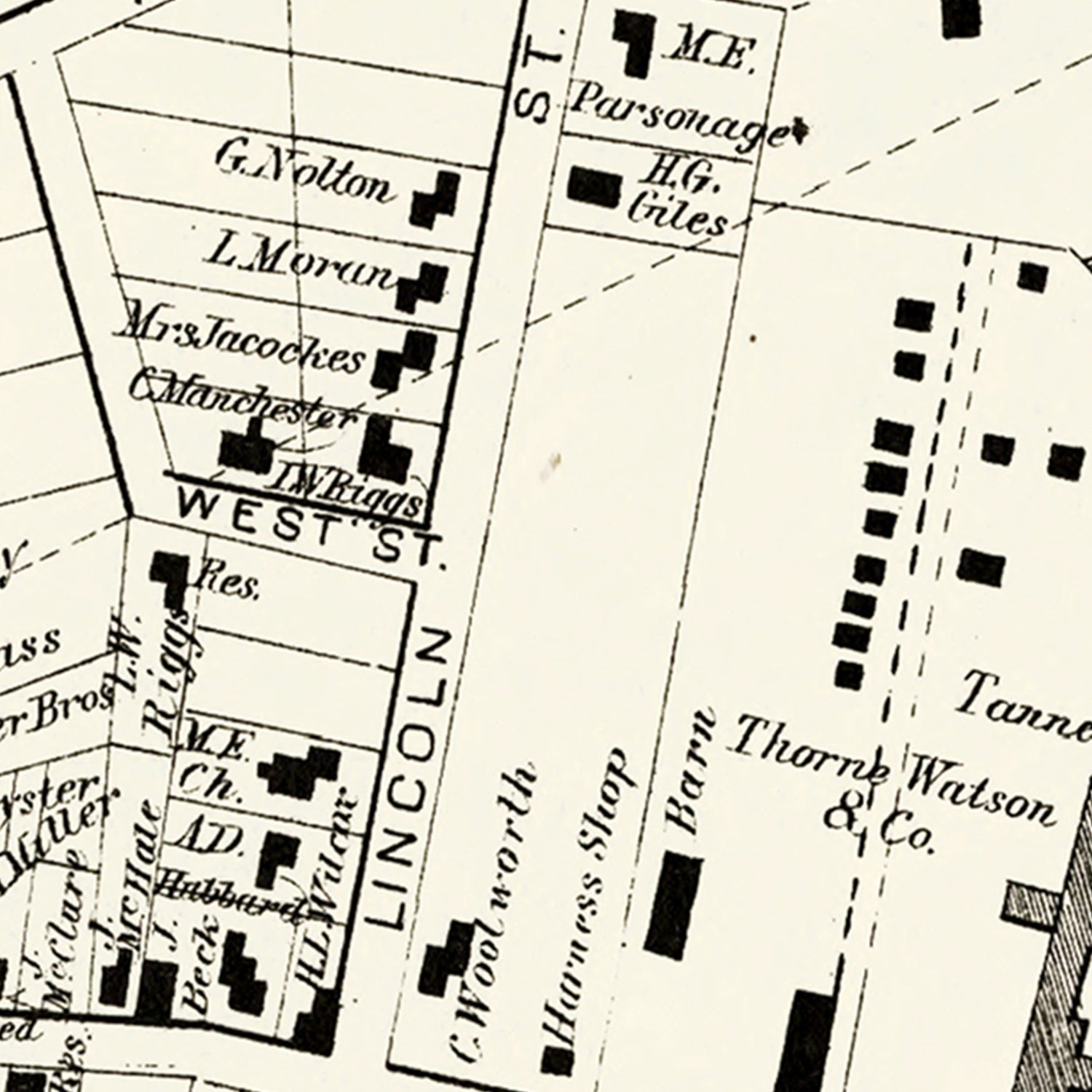 Vintage Map of Port Leyden Township, Lewis County, New York 1875