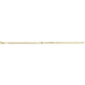 14K Yellow Gold 3.5 mm Round Link 7" Bracelet Mounting – image 2