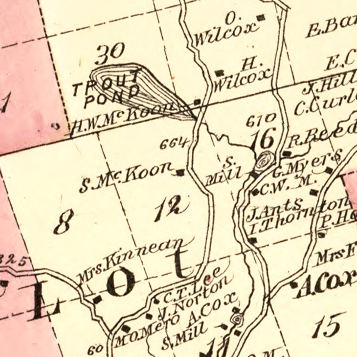 Vintage Map of Fremont Township, Sullivan County, New York 1875