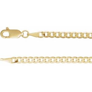 14K Yellow Gold 3.5 mm Round Link 7" Bracelet Mounting – image 3