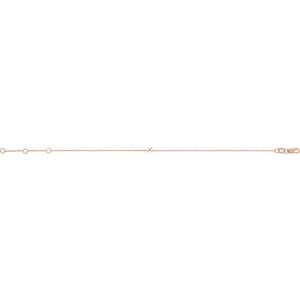 14K Rose Gold .04 CTW Natural Diamond Link 6 1/2-7 1/2" Bracelet – image 2