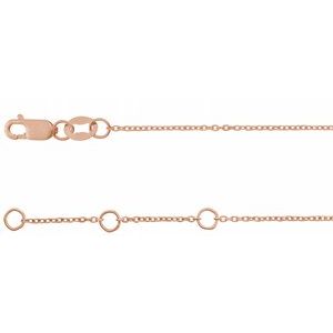 14K Rose Gold .04 CTW Natural Diamond Link 6 1/2-7 1/2" Bracelet – image 3