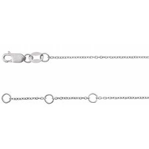 Sterling Silver .04 CTW Natural Diamond Link 6 1/2-7 1/2" Bracelet – image 3