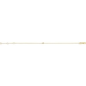 14K Yellow Gold Accented Link 6 1/2-7 1/2" Bracelet Mounting – image 2
