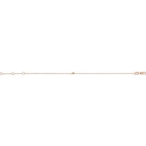14K Rose Gold Accented Link 6 1/2-7 1/2" Bracelet Mounting – image 2