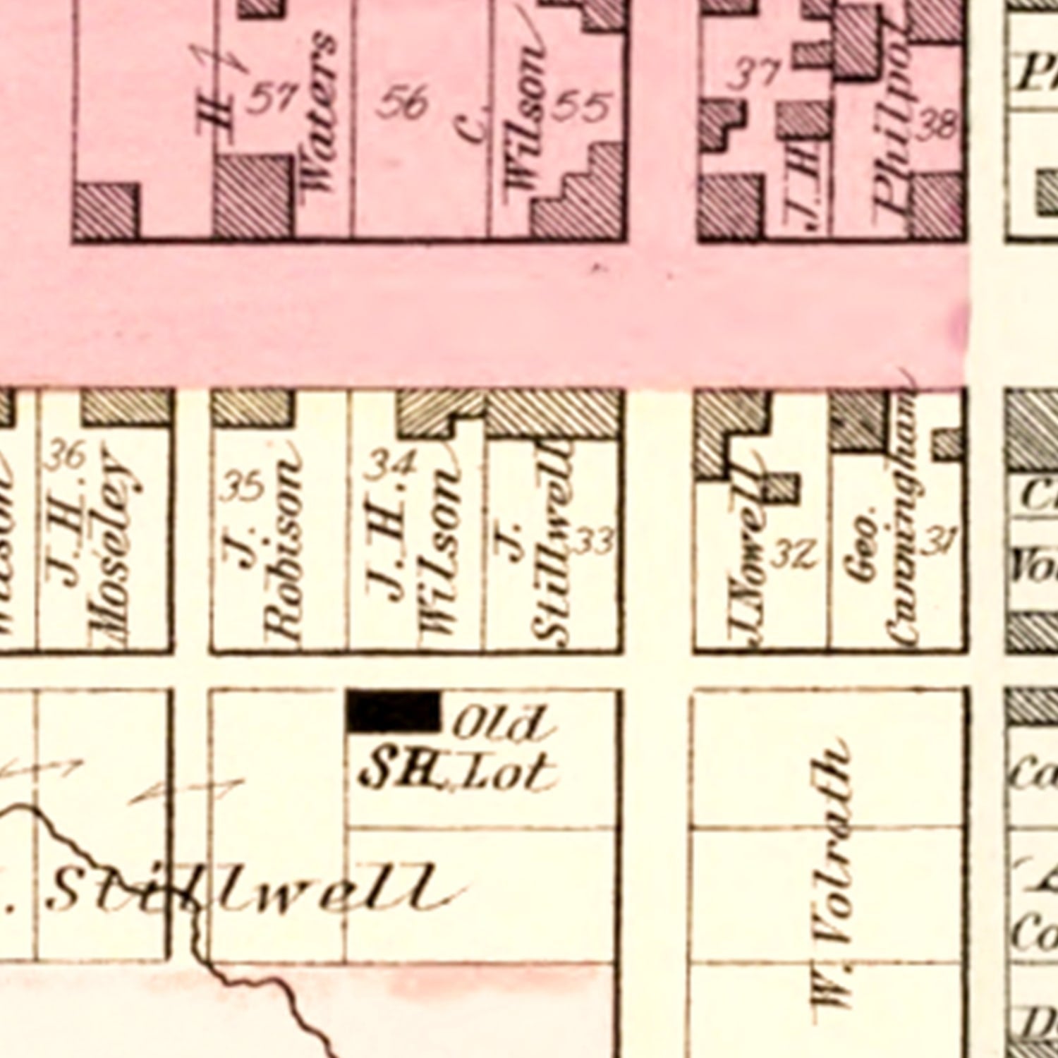 Vintage Map of Summerfield, Ohio 1876