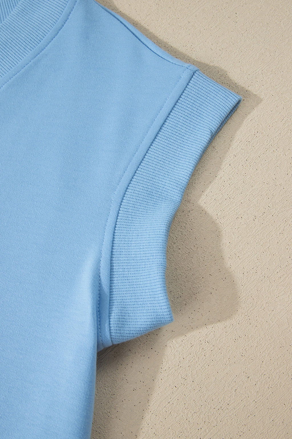 Solid V-Neck Tee & Drawstring Pants Set