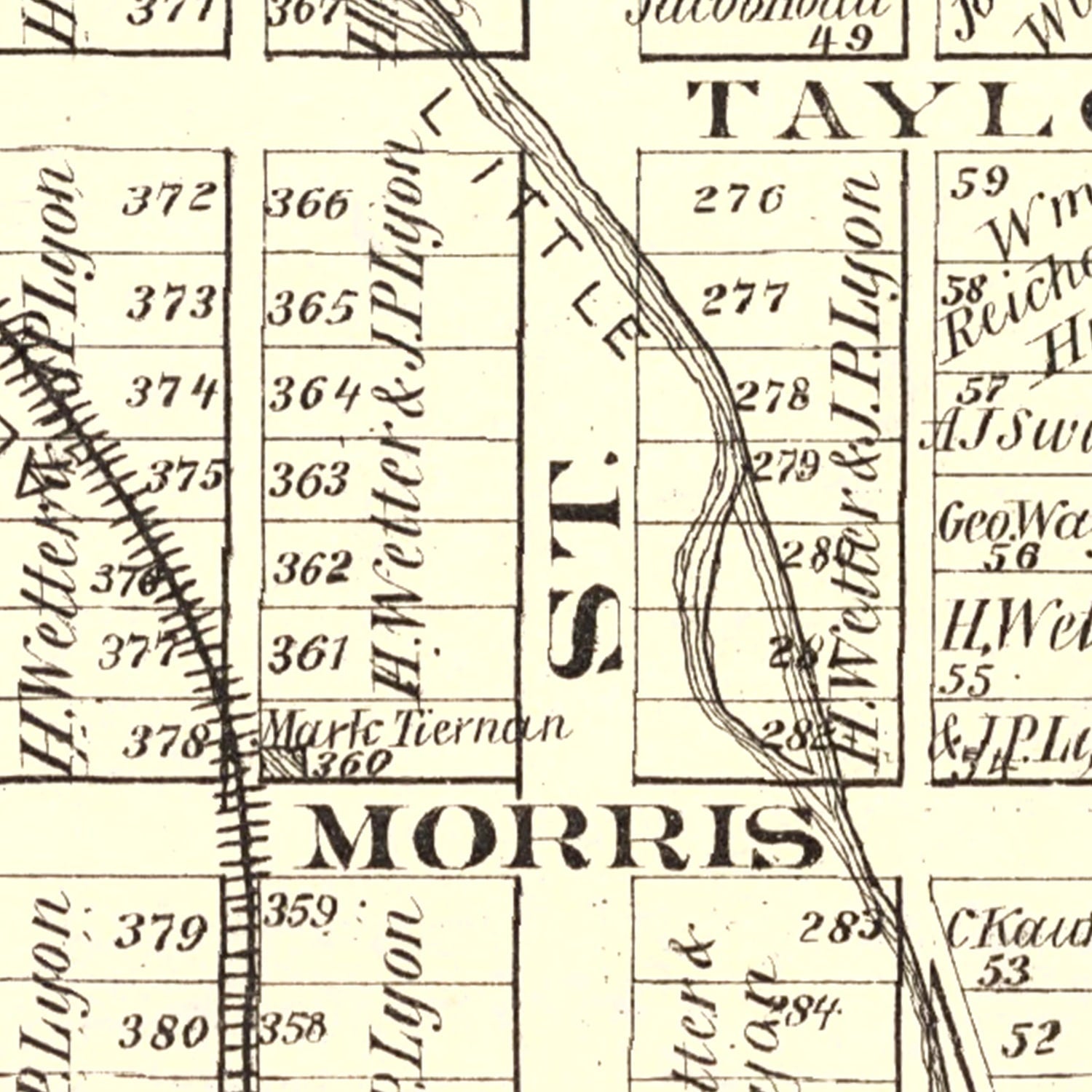 Vintage Map of Sligo, Pennsylvania 1877
