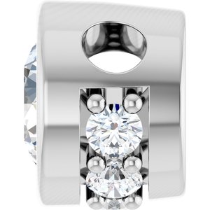 14K White Gold 1/4 CTW Natural Diamond Hidden Halo Pendant
