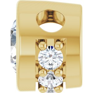 14K Yellow Gold 1/4 CTW Natural Diamond Hidden Halo Pendant