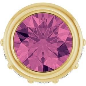 Accented Bezel-Set Necklace or Pendant