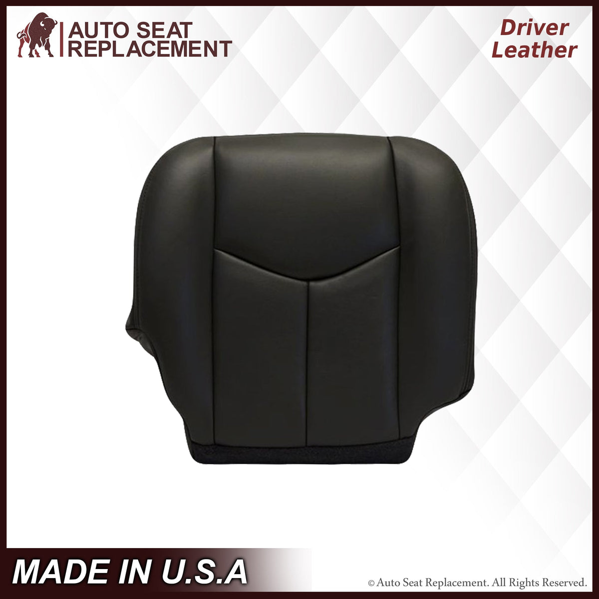 2003-2007 Chevy Silverado/Avalanche Seat Cover in Dark Gray: Choose Leather or Vinyl