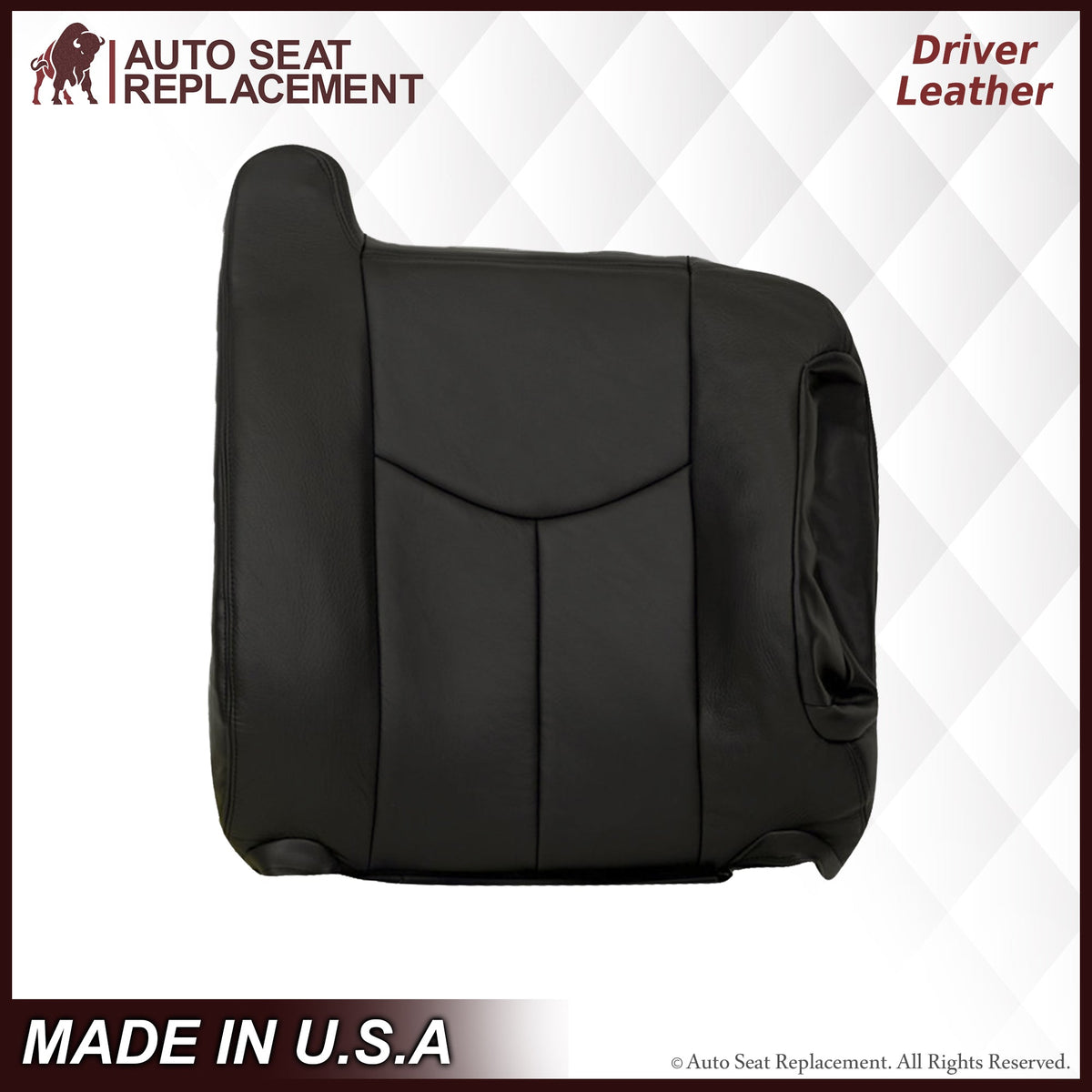 2003-2007 Chevy Silverado/Avalanche Seat Cover in Dark Gray: Choose Leather or Vinyl