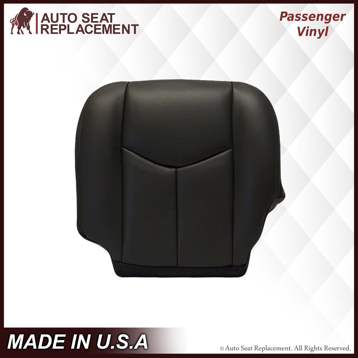 2003-2007 Chevy Silverado/Avalanche Seat Cover in Dark Gray: Choose Leather or Vinyl