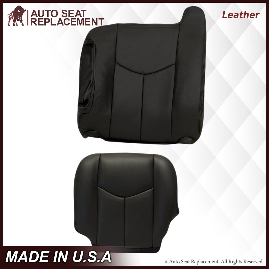 2003-2007 Chevy Silverado/Avalanche Seat Cover in Dark Gray: Choose Leather or Vinyl