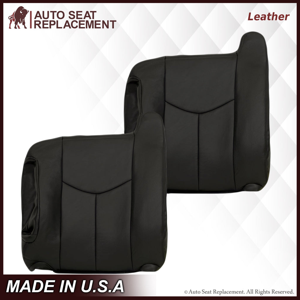 2003-2007 Chevy Silverado/Avalanche Seat Cover in Dark Gray: Choose Leather or Vinyl