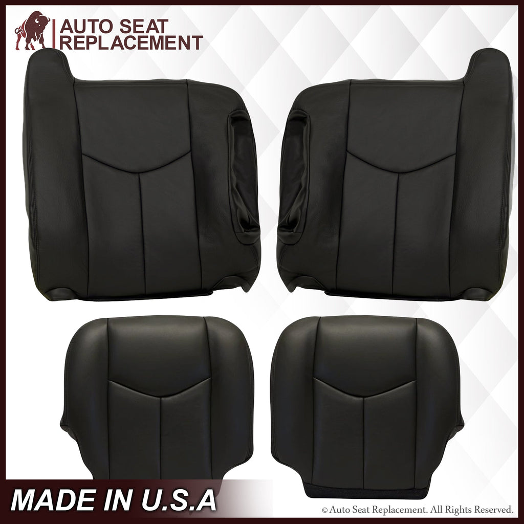 2003-2007 Chevy Silverado/Avalanche Seat Cover in Dark Gray: Choose Leather or Vinyl