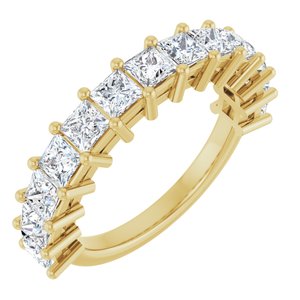 14K Yellow 2 CTW Lab-Grown Diamond Anniversary Band