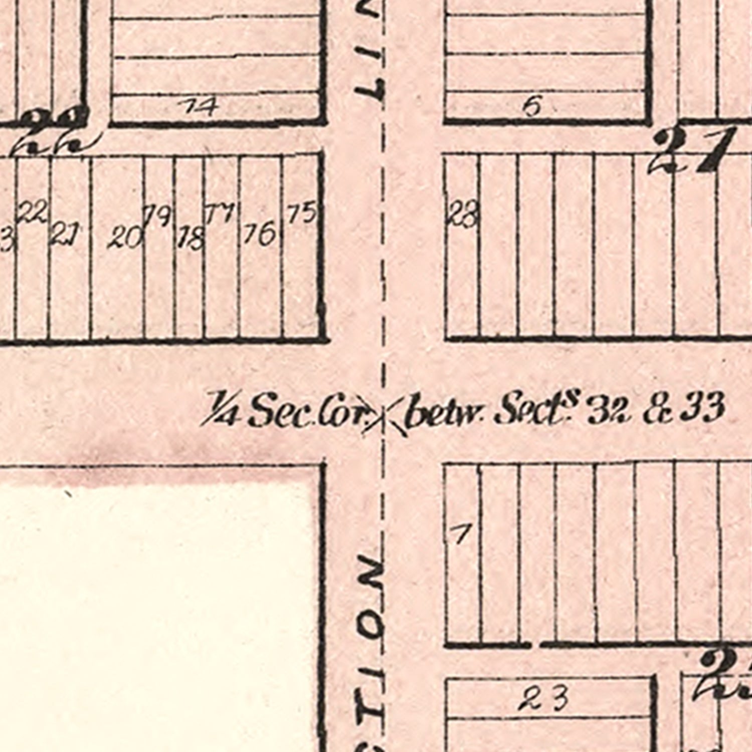 Vintage Map of Horton, Kansas 1887