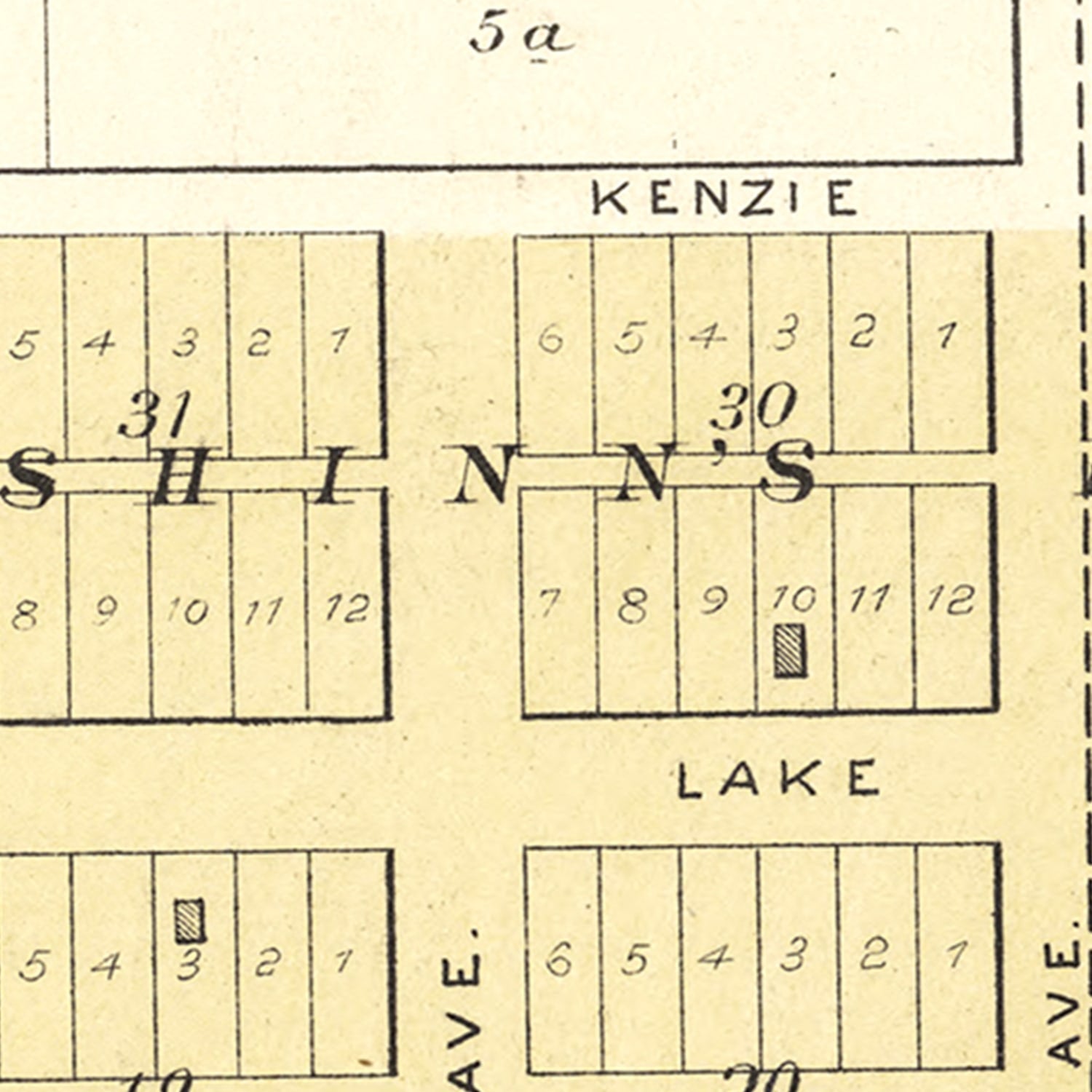 Vintage Map of Baileyville, Kansas 1887
