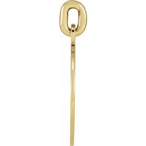 14K Yellow Compass Pendant
