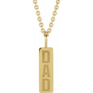 Dad Necklace or Charm/Pendant