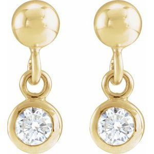 Sterling Silver Natural Aquamarine Bezel-Set Earrings – image 4