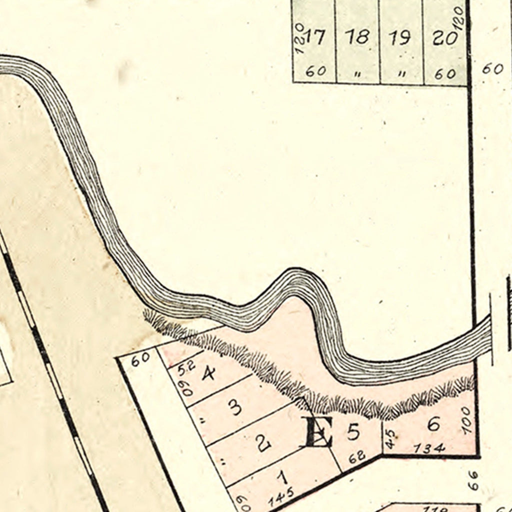 Vintage Map of Clio, Michigan 1889