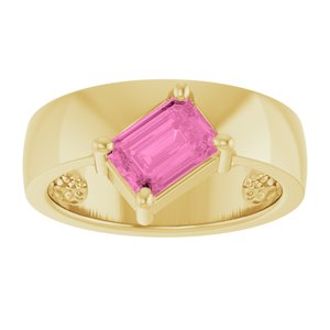 Asymmetric Solitaire Ring