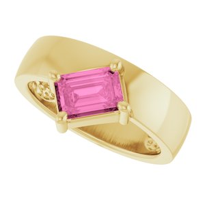Asymmetric Solitaire Ring