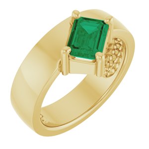 Asymmetric Solitaire Ring