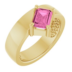 Asymmetric Solitaire Ring