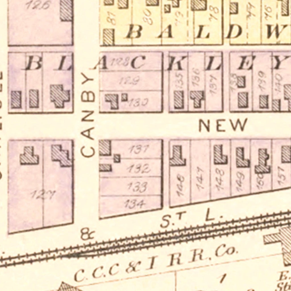 Vintage Map of Quincy, Ohio 1890