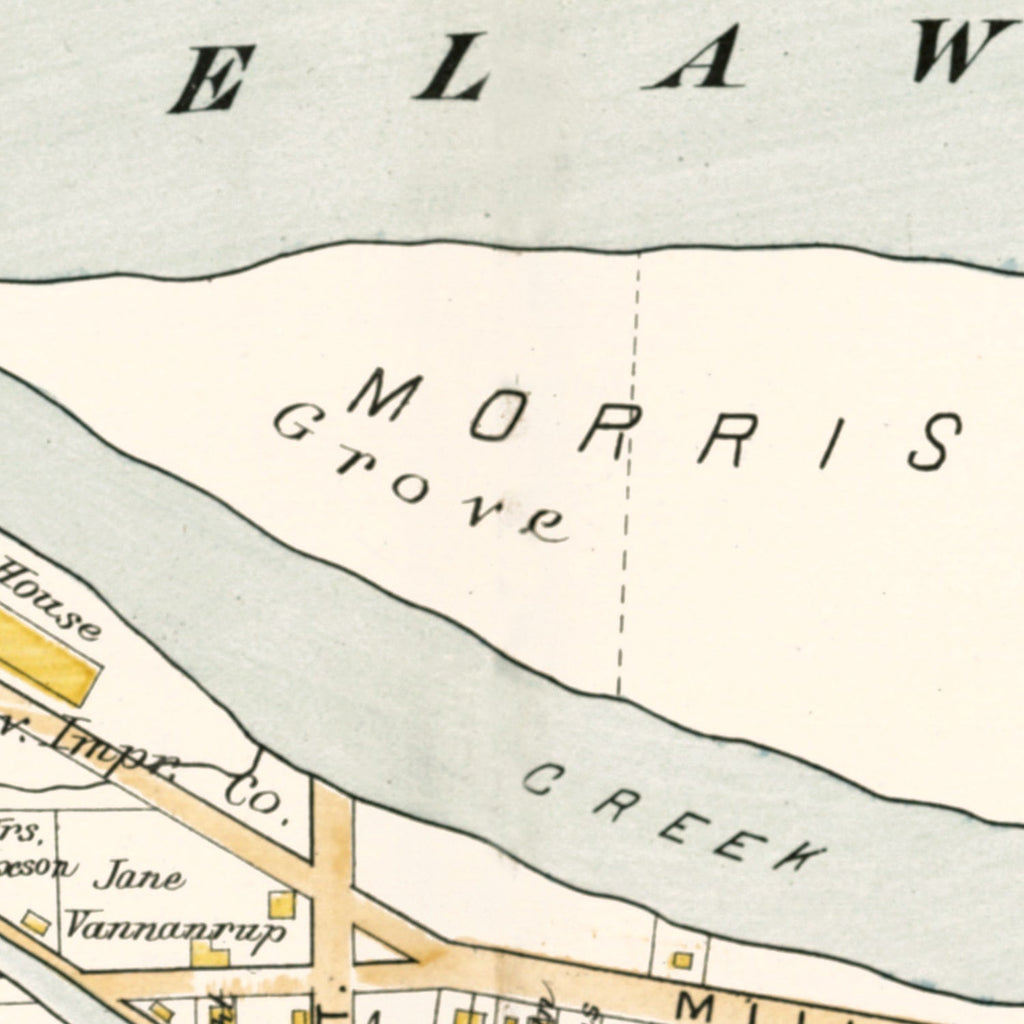 Vintage Map of Morrisville, Pennsylvania 1891