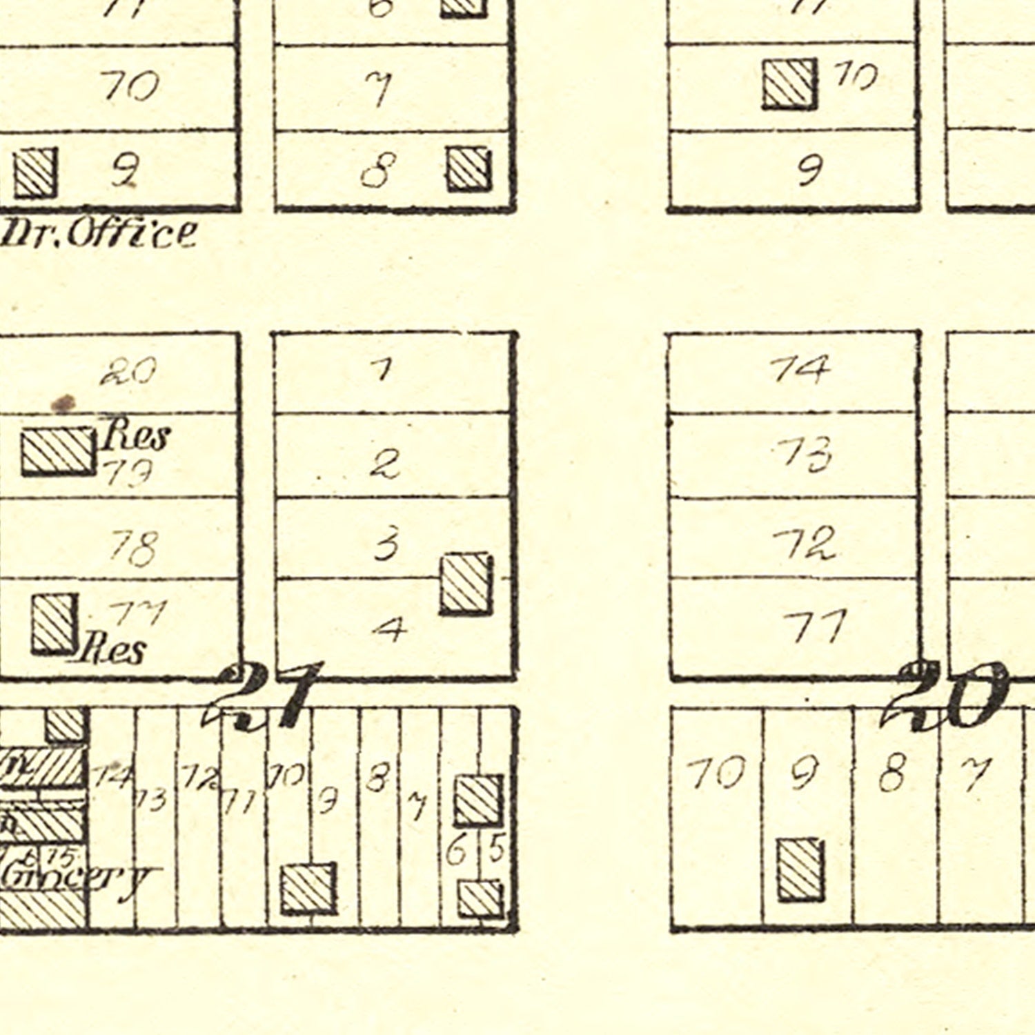 Vintage Map of Minier, Illinois 1891