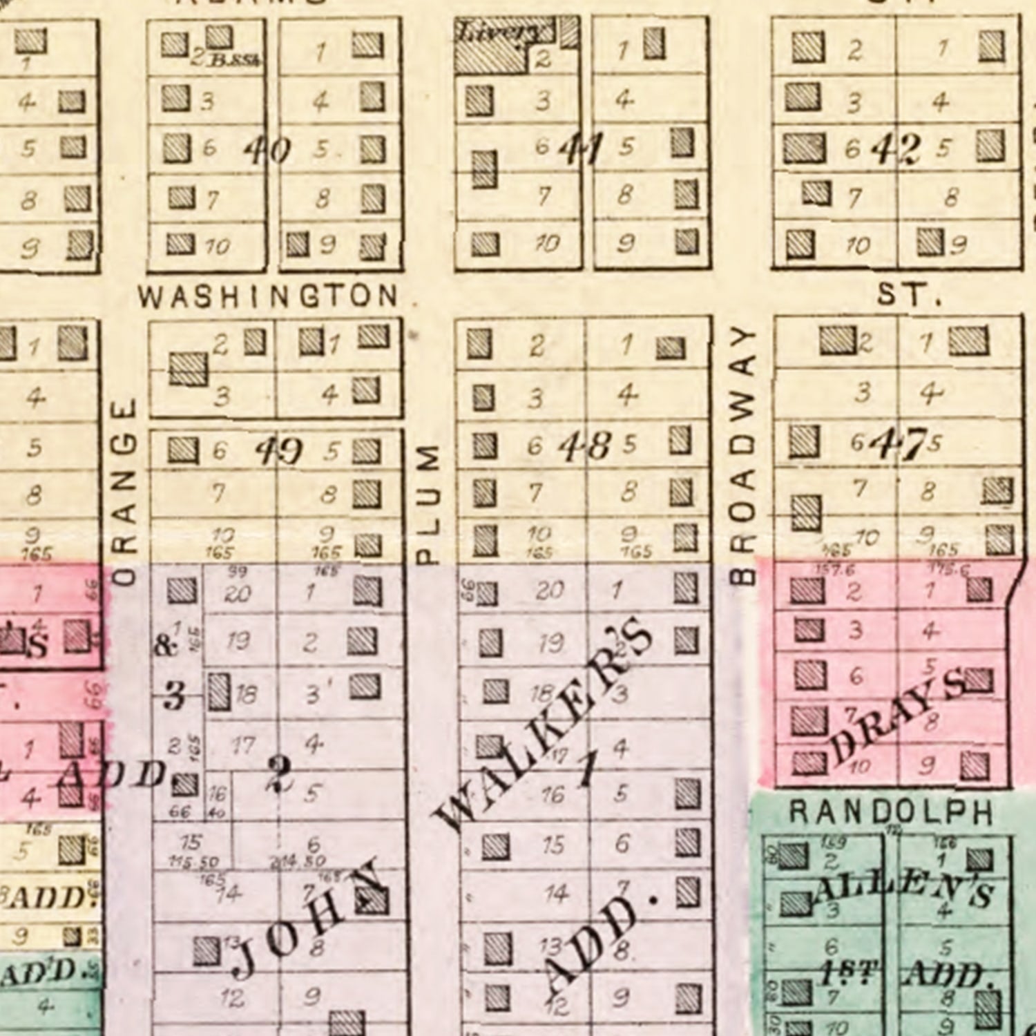 Vintage Map of Havana, Illinois 1891