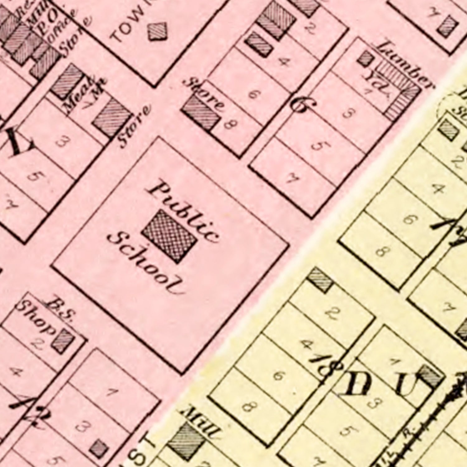 Vintage Map of Bath, Illinois 1891