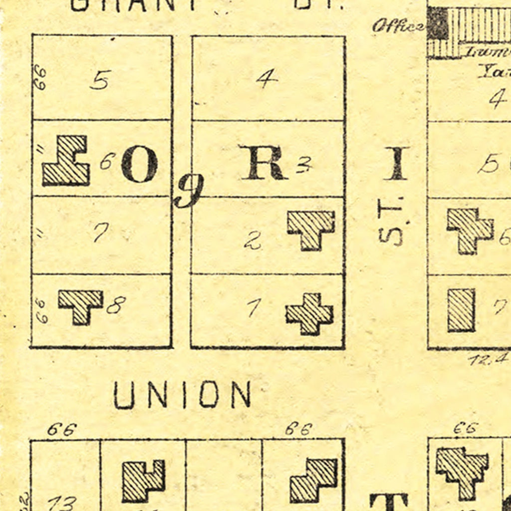 Vintage Map of Ionla, Iowa 1892