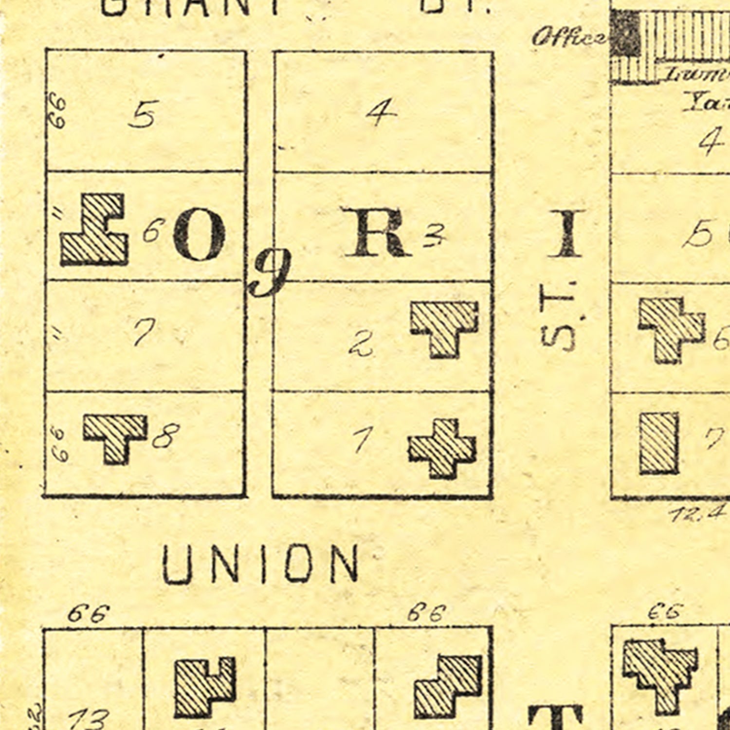 Vintage Map of Ionla, Iowa 1892