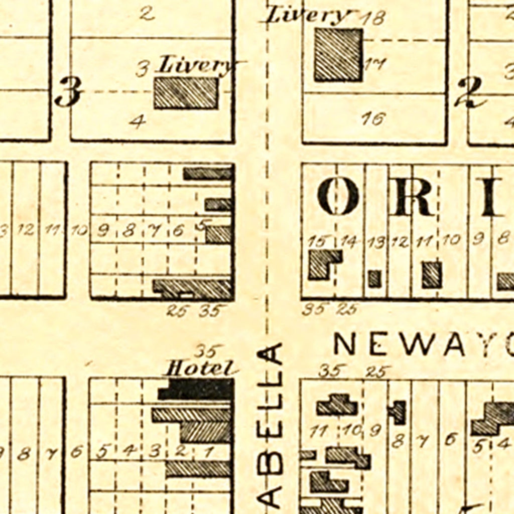 Vintage Map of Radcliffe, Iowa 1892