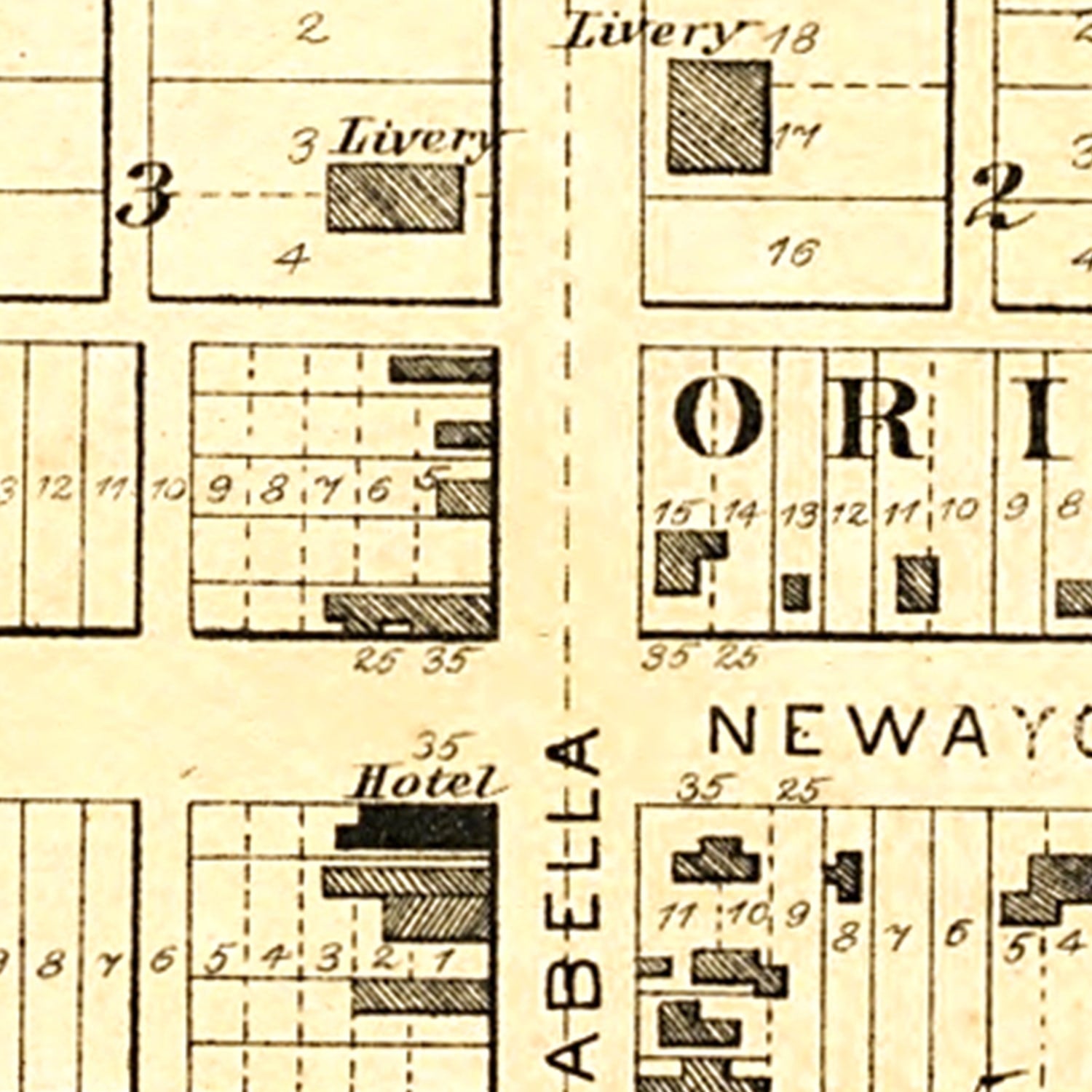 Vintage Map of Radcliffe, Iowa 1892