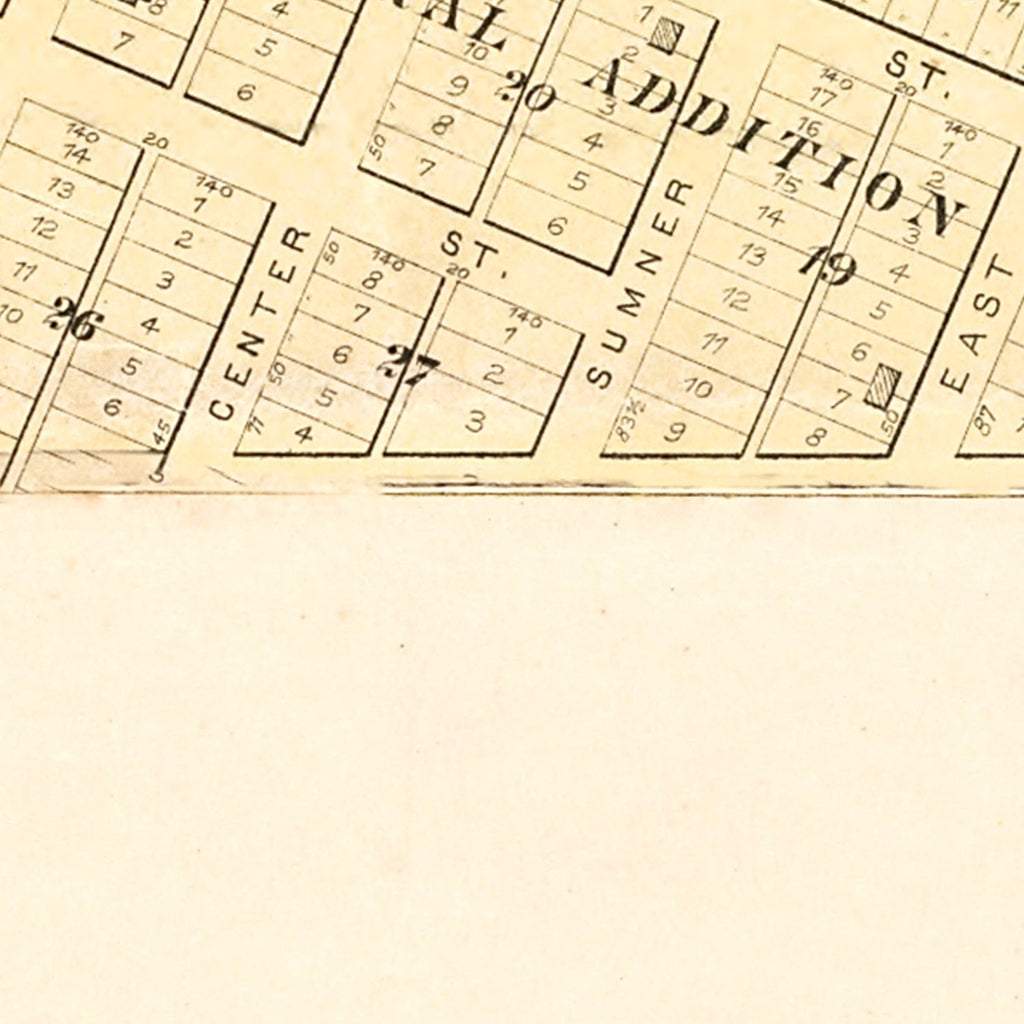 Vintage Map of Alden, Iowa 1892