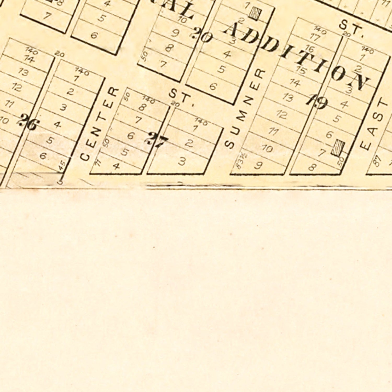 Vintage Map of Alden, Iowa 1892