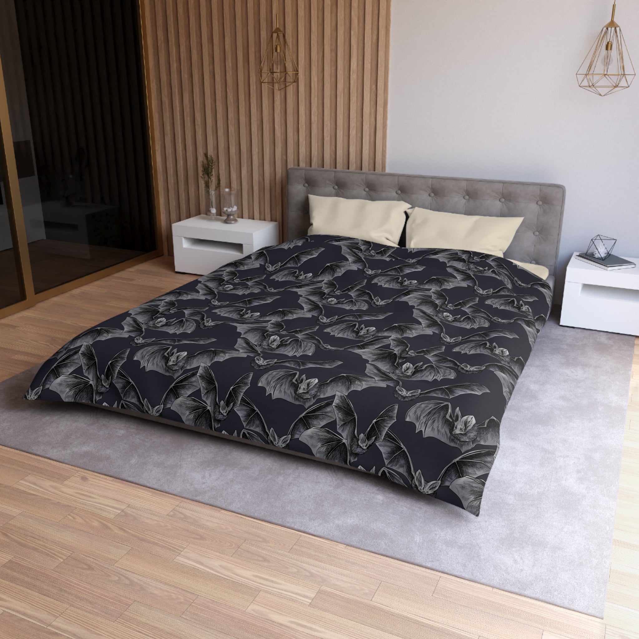 "On Wings of Leather" Microfiber Duvet Cover