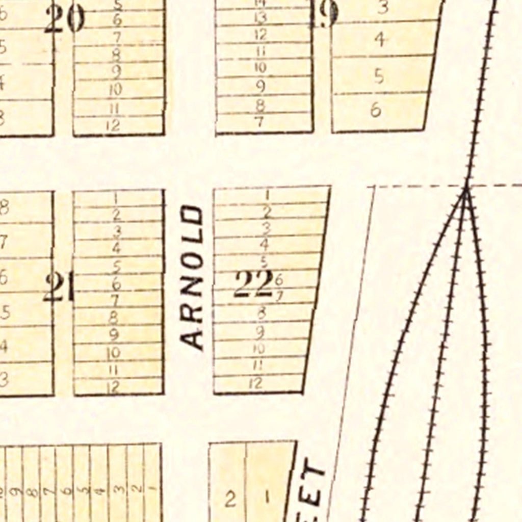 Vintage Map of Portland, North Dakota 1892