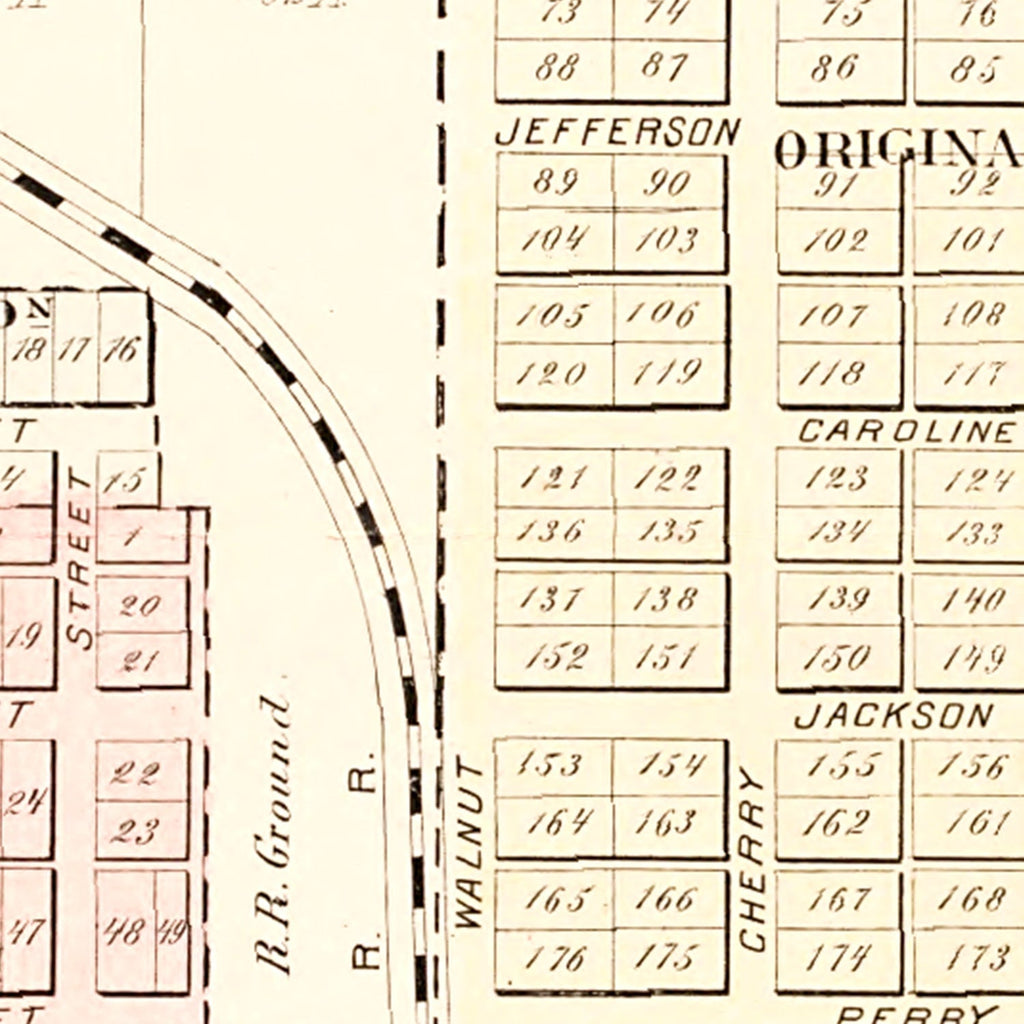 Vintage Map of Paulding, Ohio 1892