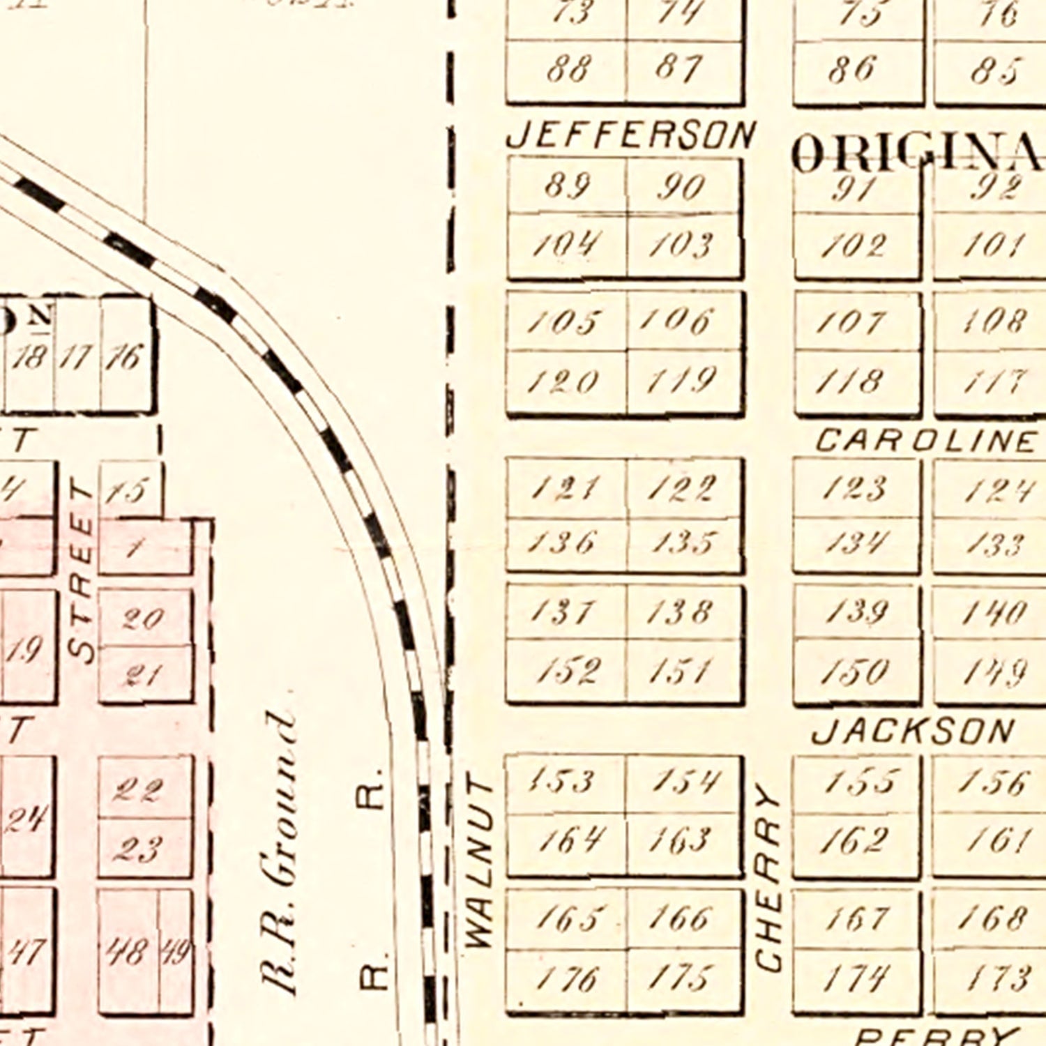 Vintage Map of Paulding, Ohio 1892