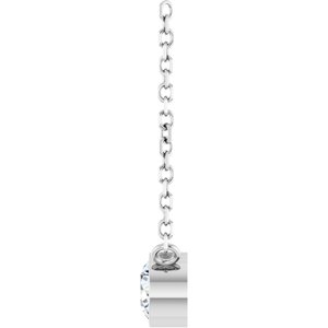 1/5 Ct Natural Diamond Solitaire Necklace